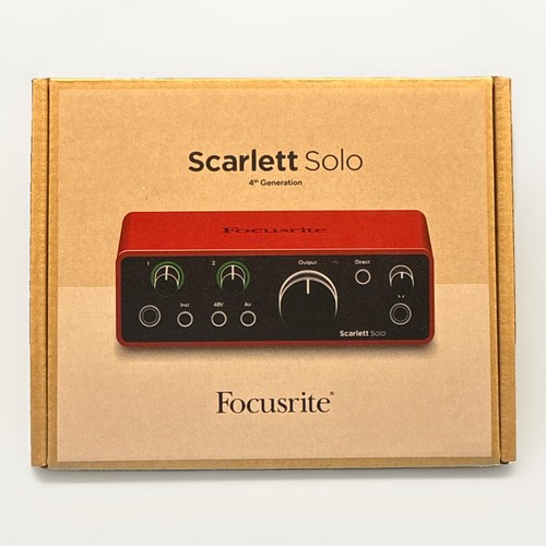 Focusrite scarlett solo - focusrite, 4th