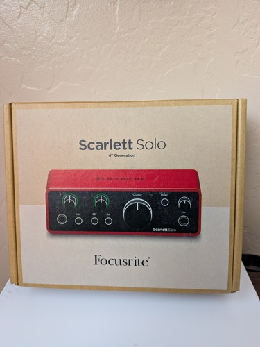 Focusrite scarlett solo - scarlett, 4th